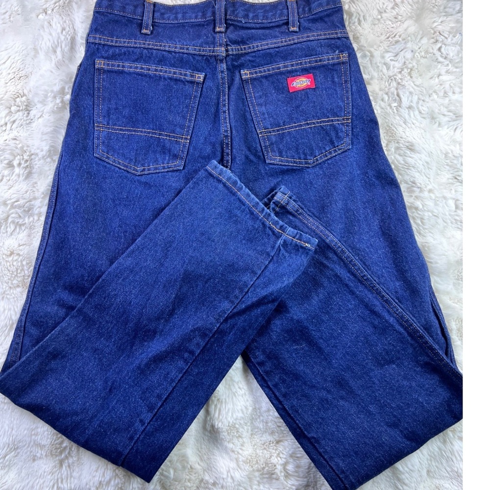 Dickies Mens Relaxed Fit Straight Leg Denim Jeans Dark Wash Indigo 32x32. A31